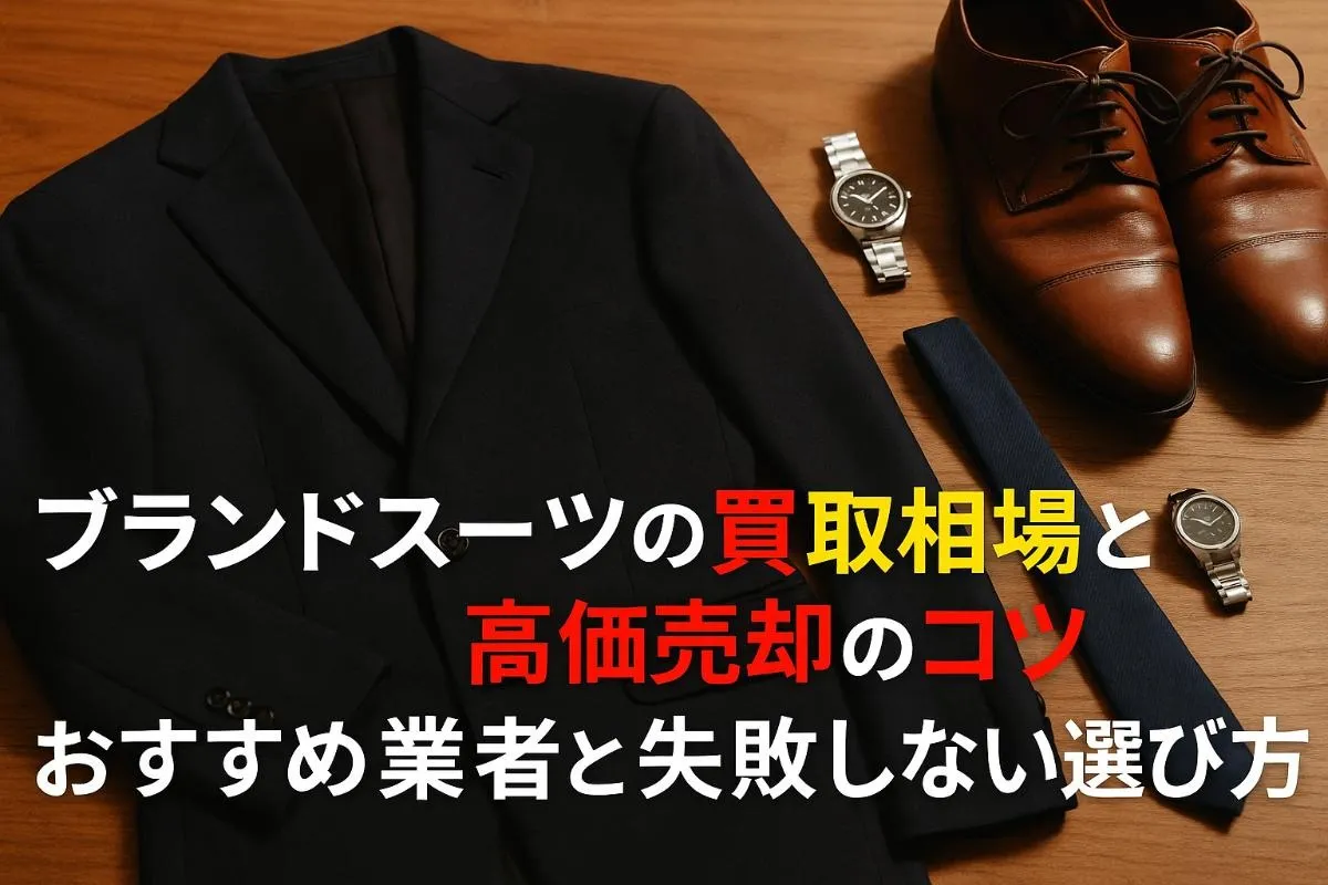 ブランドスーツの買取相場と高価売却のコツ徹底比較！おすすめ業者と失敗しない選び方
