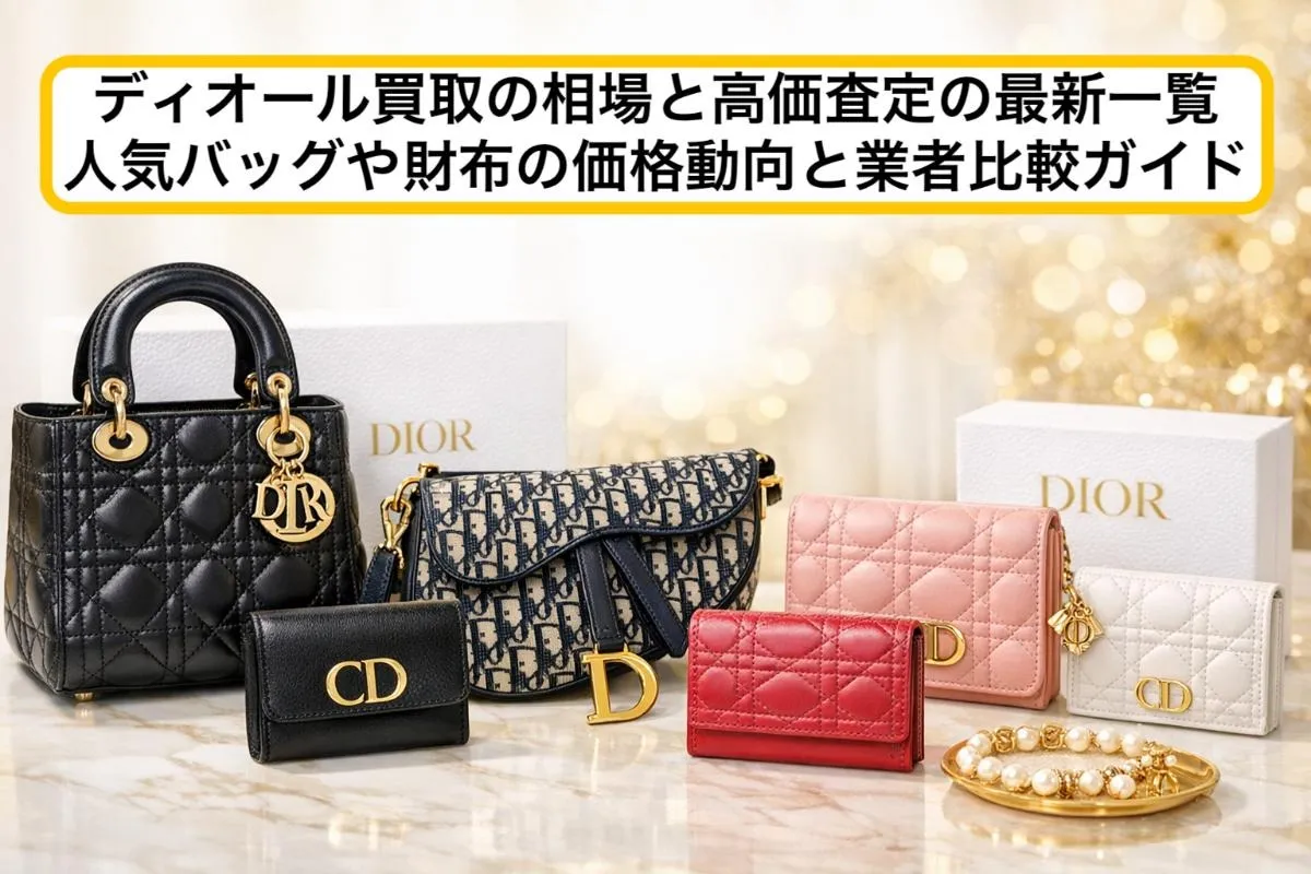 ディオール買取の相場と高価査定の最新一覧｜人気バッグや財布の価格動向と業者比較ガイド