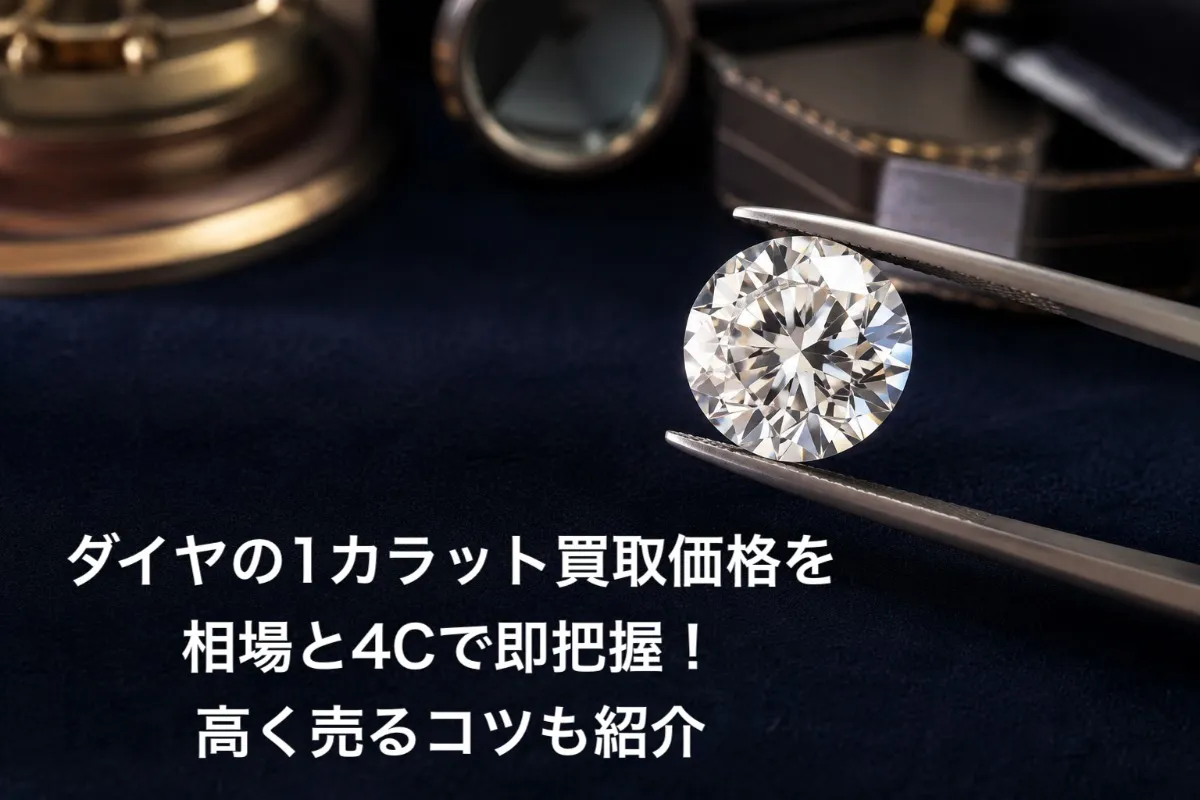 ダイヤの1カラット買取価格を相場と4Cで即把握！高く売るコツも紹介