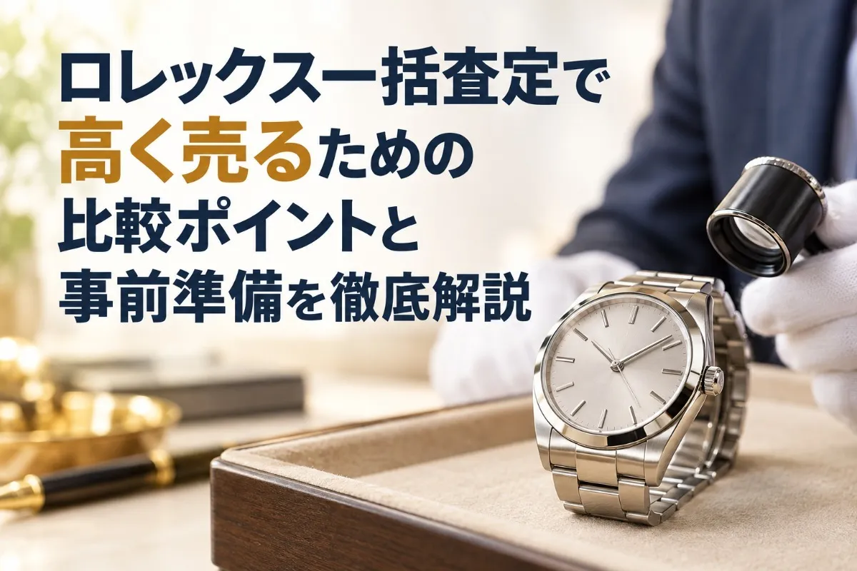 ロレックス一括査定で高く売るための比較ポイントと事前準備を徹底解説